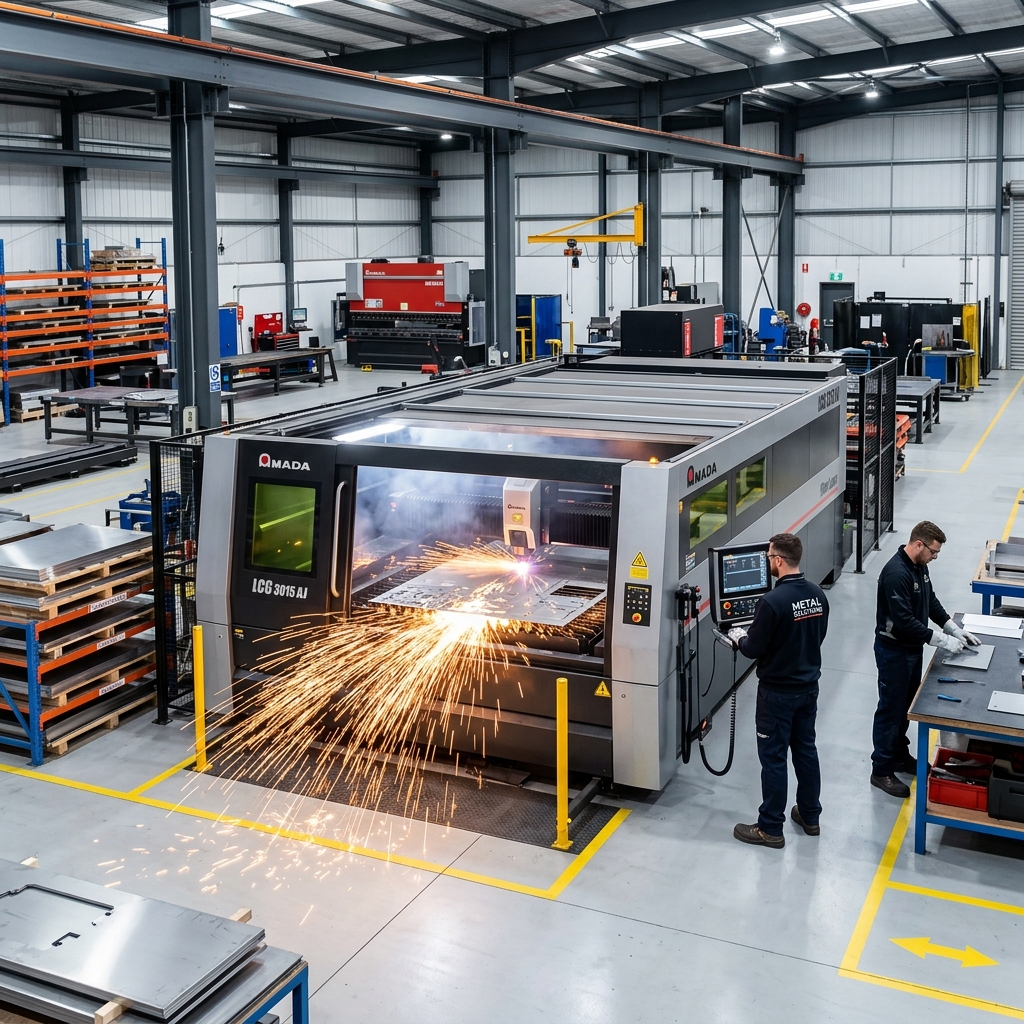 Metal fabrication facility with CNC laser cutting