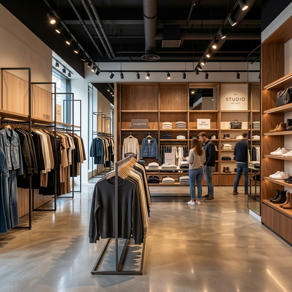 Retail Racks and Shelving Setup